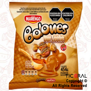 CARAMELO BOLONES DULCE DE LECHE 50 UNIDADES 454 GR x 1